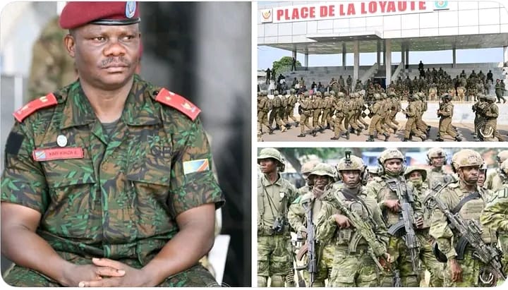 RDC-FARDC : Le commandant de la Garde Républicaine Ephraim Kabi Kiriza tire les oreilles de ses troupes dans la parade et causerie morale de ce mercredi au camp Tshatshi

